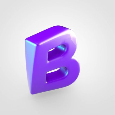 parlak mor harf B