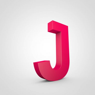büyük pembe harf J