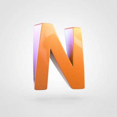 büyük portakal harf N