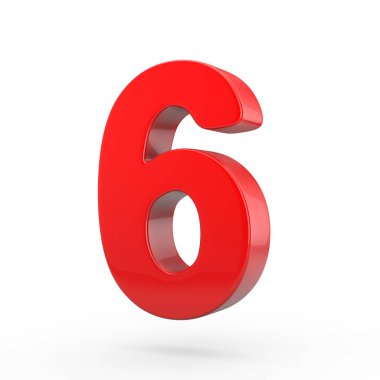 kırmızı parlak numarası 6