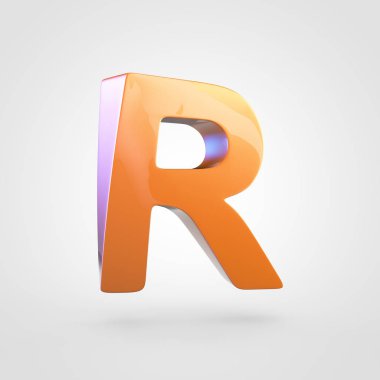 büyük portakal harf R