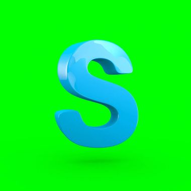 büyük mavi Harf S