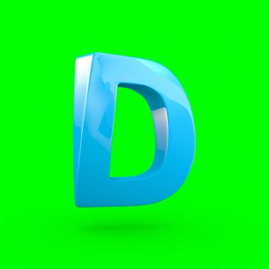 büyük mavi harf D