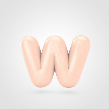 küçük pembe harf W