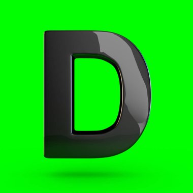 büyük siyah harf D