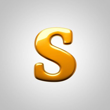 sarı parlak Harf S