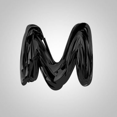 büyük siyah harf M