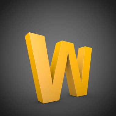 küçük sarı harf W