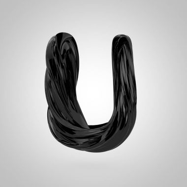 büyük siyah harf U