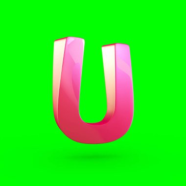 büyük pembe harf U