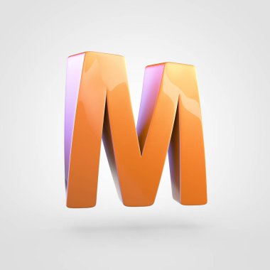 büyük portakal harf M