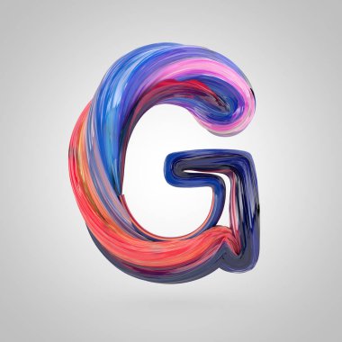 parlak boyalı büyük harf G