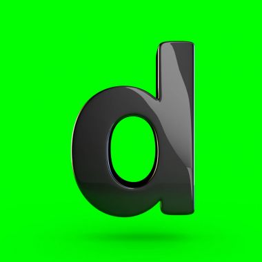 küçük siyah harf D