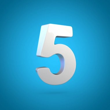 Tasarım beyaz numarası 5