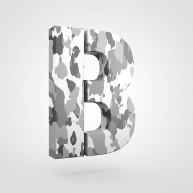 kamuflaj tasarımı büyük harf B