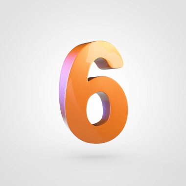 turuncu parlak numarası 6