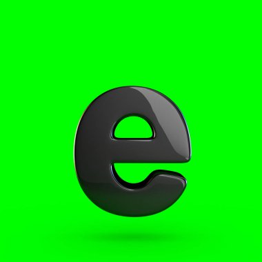 küçük siyah harf E