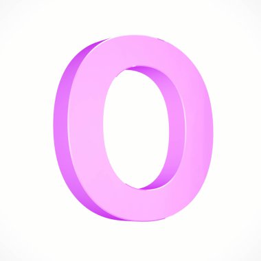 büyük pembe harf O