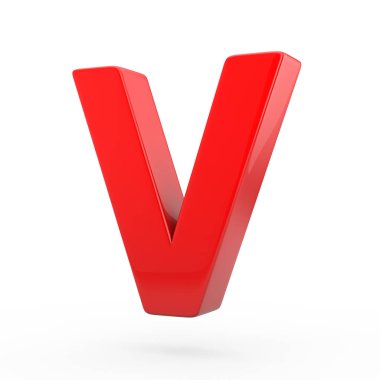 büyük kırmızı harf V