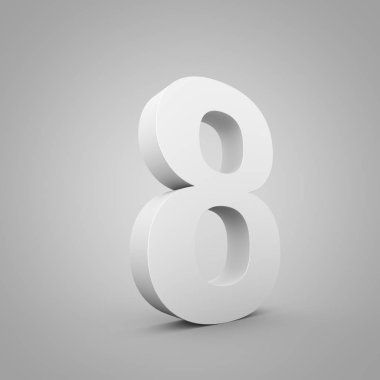 tek renkli gri sayı 8