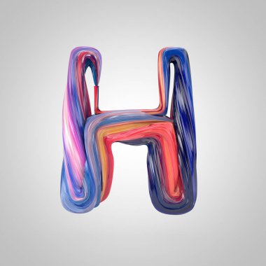 parlak boyalı büyük harf H