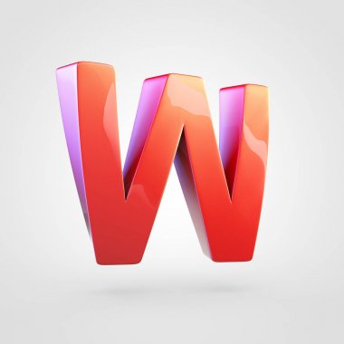 büyük kırmızı harf W