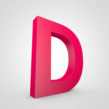 büyük pembe harf D