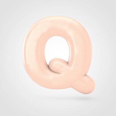 büyük pembe harf Q