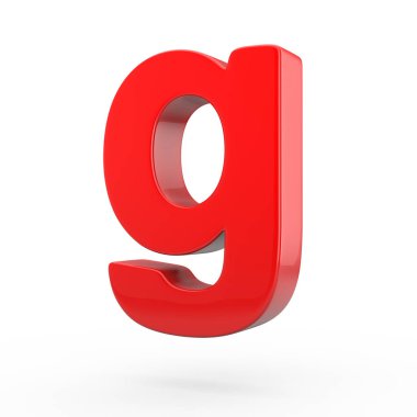 küçük kırmızı harf G