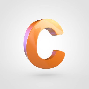 büyük portakal harf C