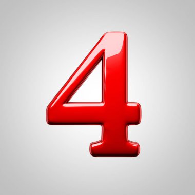 kırmızı parlak sayı 4