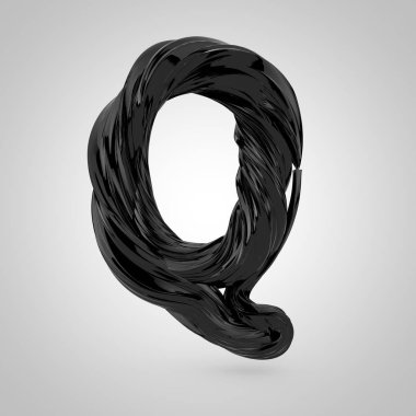 büyük siyah harf Q