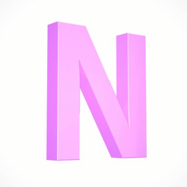 büyük pembe harf N