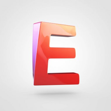 büyük kırmızı harf E
