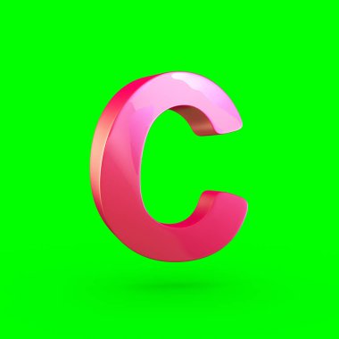 büyük pembe harf C