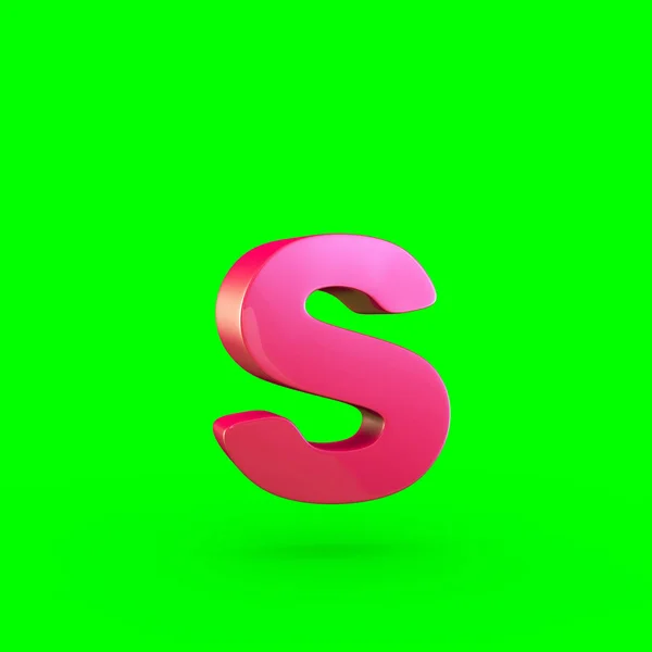 Kleine roze letter S — Stockfoto