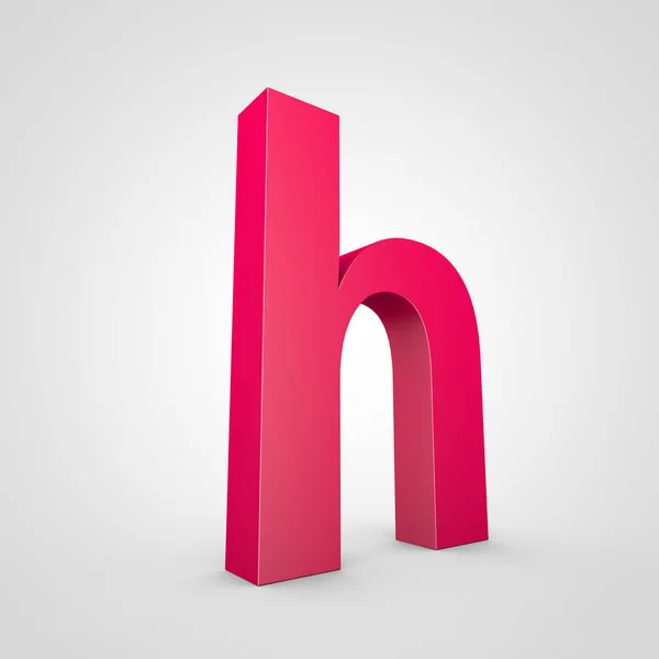 Kis rózsaszín betű H — Stock Fotó