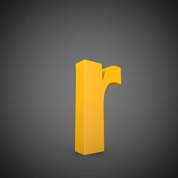 Lowercase yellow letter R — Stock Photo, Image