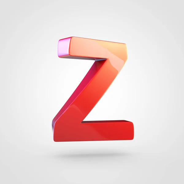 Rode hoofdletter Z — Stockfoto