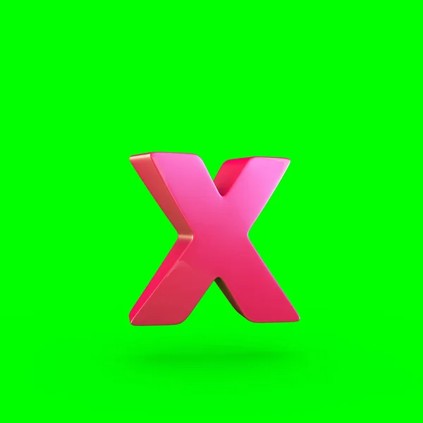 ピンク文字の小文字 X — ストック写真