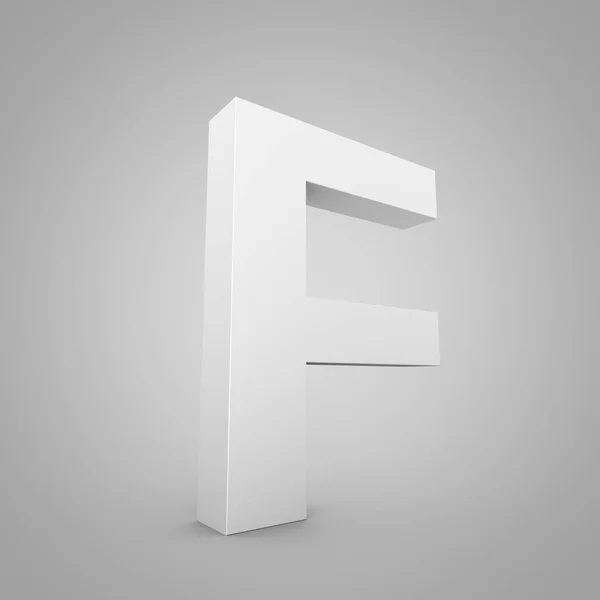Uppercase grey letter F — Stock Photo, Image