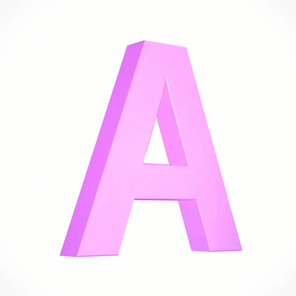 ピンクの大文字 A — ストック写真