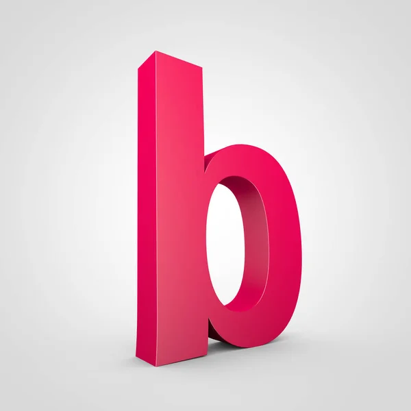 Malé růžové písmeno B — Stock fotografie