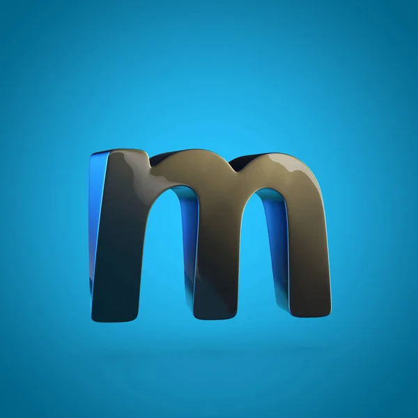 Kleine zwarte letter M — Stockfoto