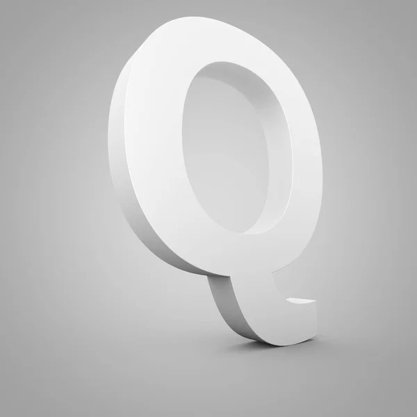 灰色大写字母 Q — 图库照片