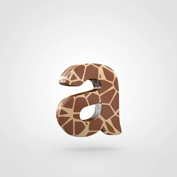 A harfi küçük harfe zürafa tasarımı — Stok fotoğraf
