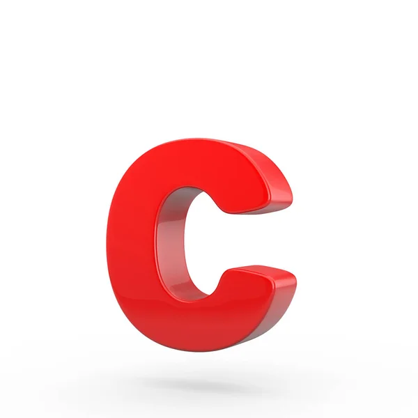 Kleine rode letter C — Stockfoto