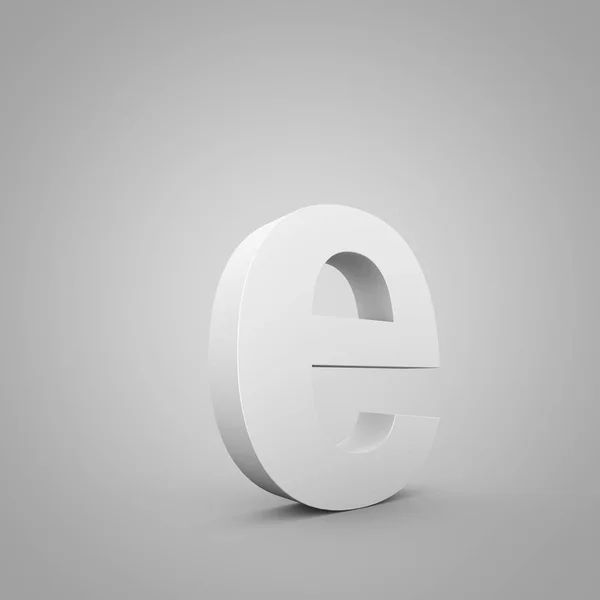 Malé šedé písmeno E — Stock fotografie