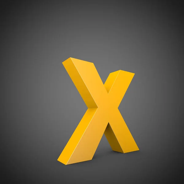 lowercase yellow letter X