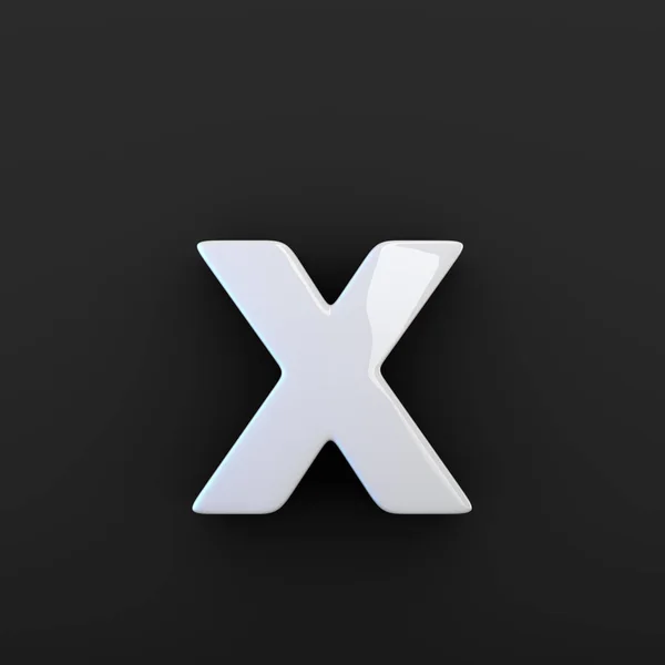 X betűt fényes szürke — Stock Fotó